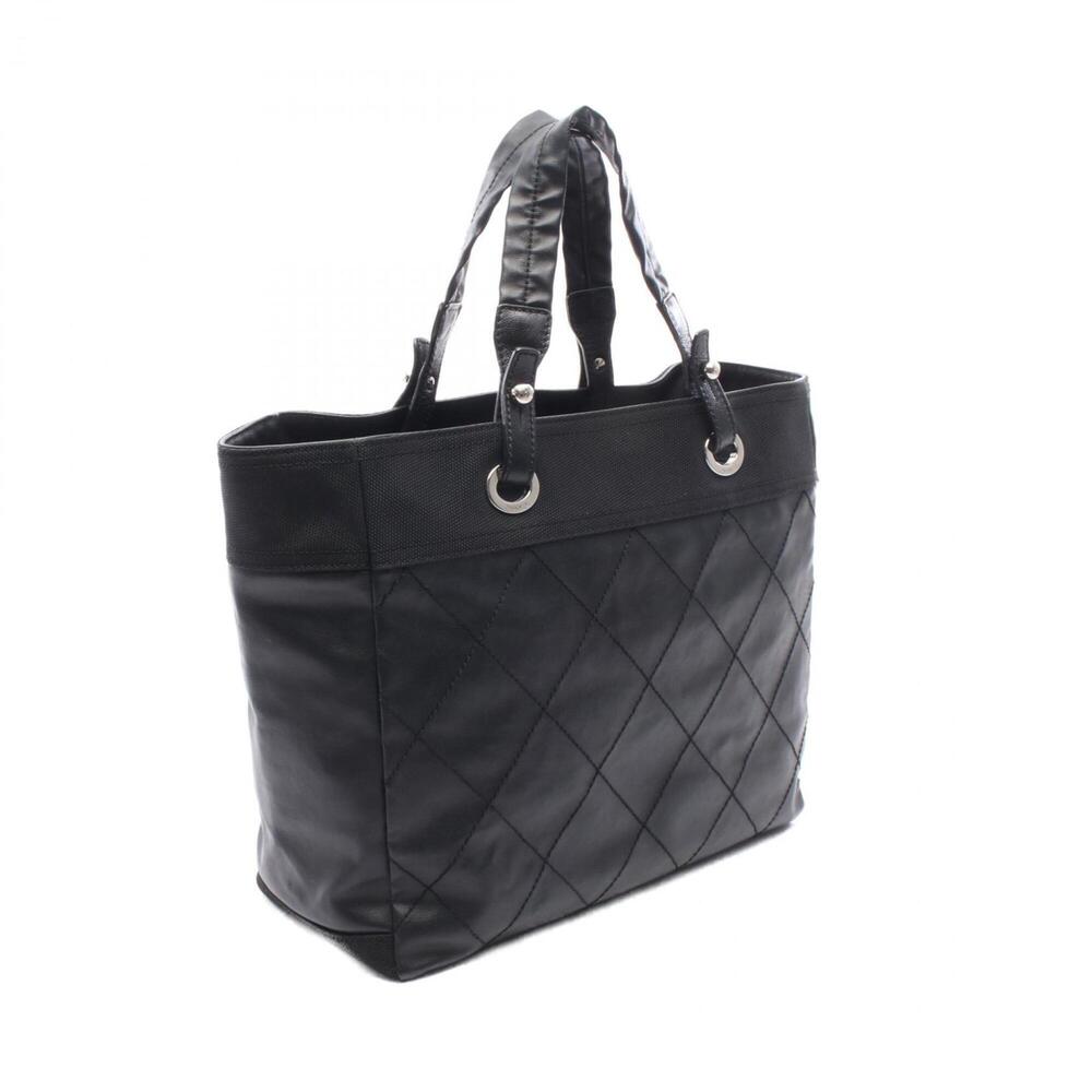CHANEL Black Leather Tote Bag - Picture 2 of 7